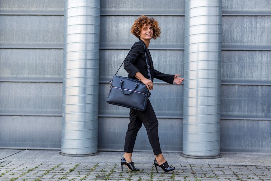 Bag Folio Slim leather blue navy Selezione Zanolli