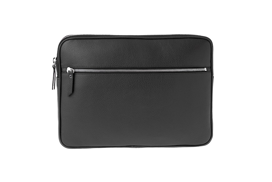 Pochette Folio A4 leather black Selezione Zanolli