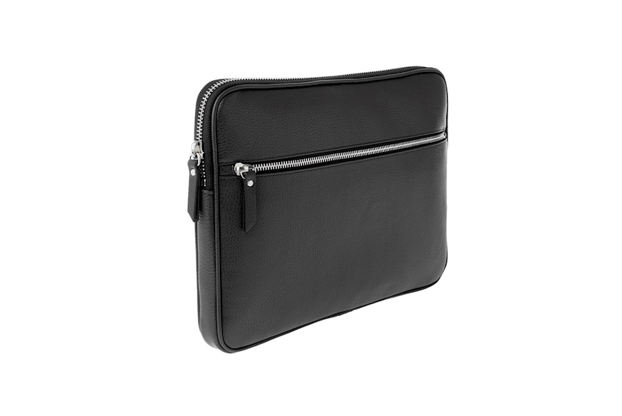 Pochette Folio A4 pelle nera Selezione Zanolli