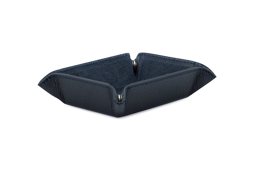 Porta biglietti da visita Object pelle blu navy Selezione Zanolli