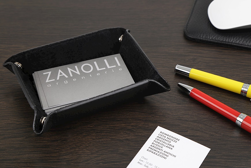Business card holder Object leather red Selezione Zanolli