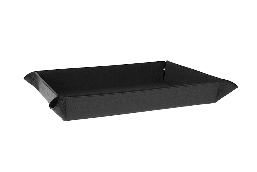 Paperholder Object leather black Selezione Zanolli