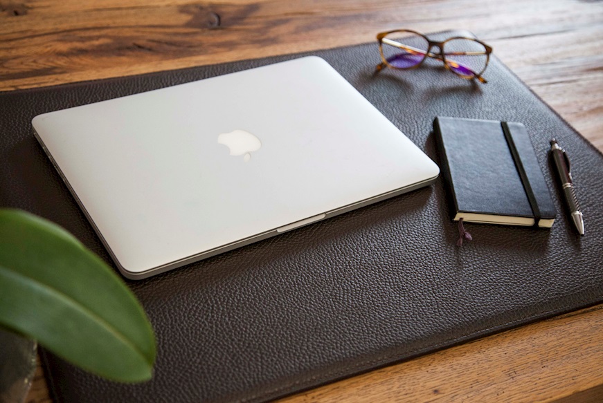 Table pad Table leather brown Selezione Zanolli