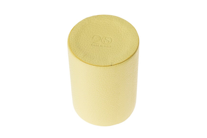 Penholder Table leather yellow Selezione Zanolli