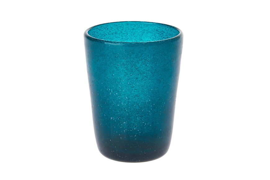 Bicchiere blu petrolio Memento