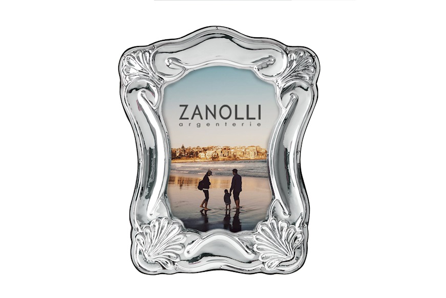 Picture frame silver with engraved band Selezione Zanolli