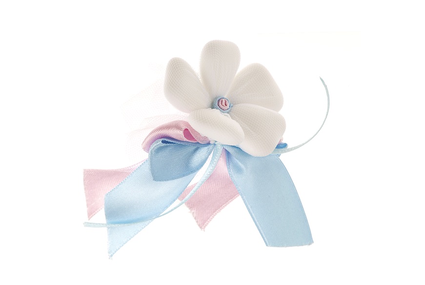 Favor Chocolate Dragees pink light blue bow Selezione Zanolli