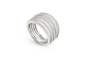 Anello Lovelight argento con cubic zirconia bianchi