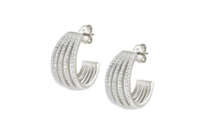Earrings Lovelight silver with white cubic zirconia Nomination