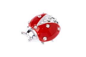 Coccinella Rossa con cristalli Selezione Zanolli