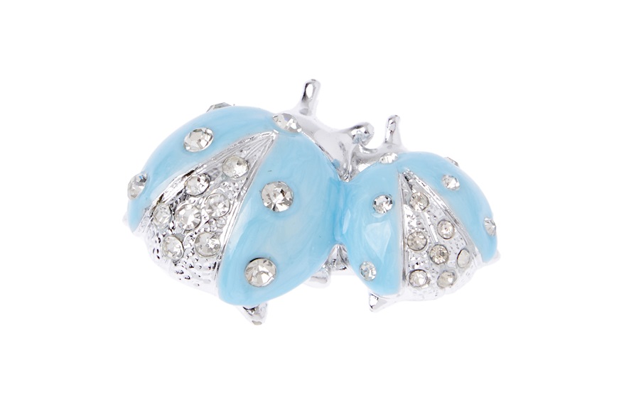 Ladybugs Blue with crystals Selezione Zanolli