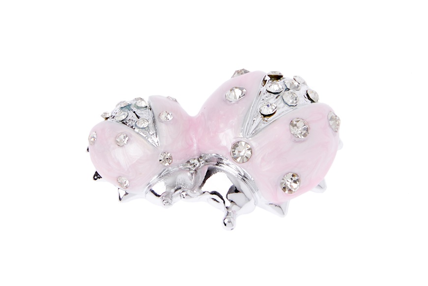 Ladybugs Pink with crystals Selezione Zanolli