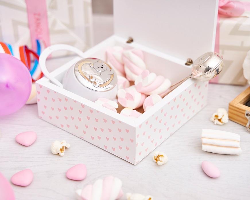 Scatola orsetto Forever Friends argento pvd rosa Selezione Zanolli