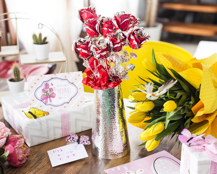 Bomboniera Rosa rossa silver plated con confezione regalo Selezione Zanolli