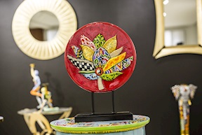 Scultura Lotus dipinta a mano Tom's Drag