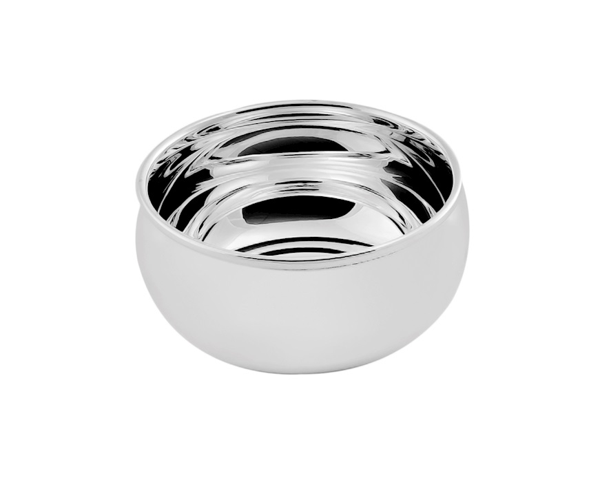 Ciotolina rotonda silver plated Selezione Zanolli