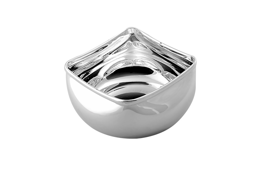 Square bowl silver plated Selezione Zanolli