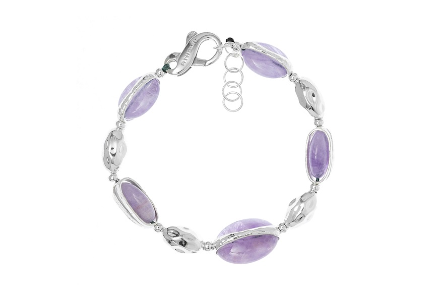 Bracelet Provenza silver with amethyst Selezione Zanolli