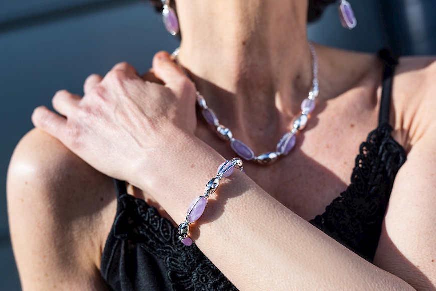 Bracelet Provenza silver with amethyst Selezione Zanolli