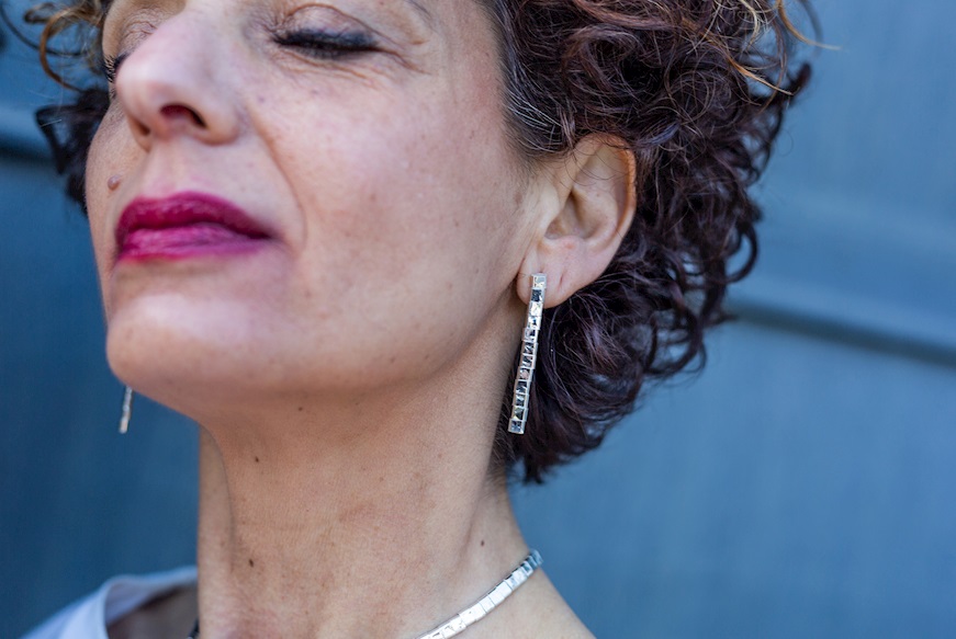 Earrings Flou silver Selezione Zanolli