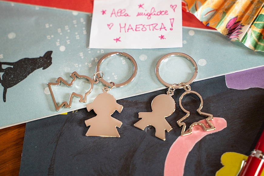 Keyring two girls Selezione Zanolli