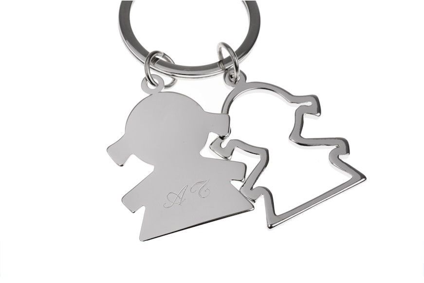 Keyring two girls Selezione Zanolli