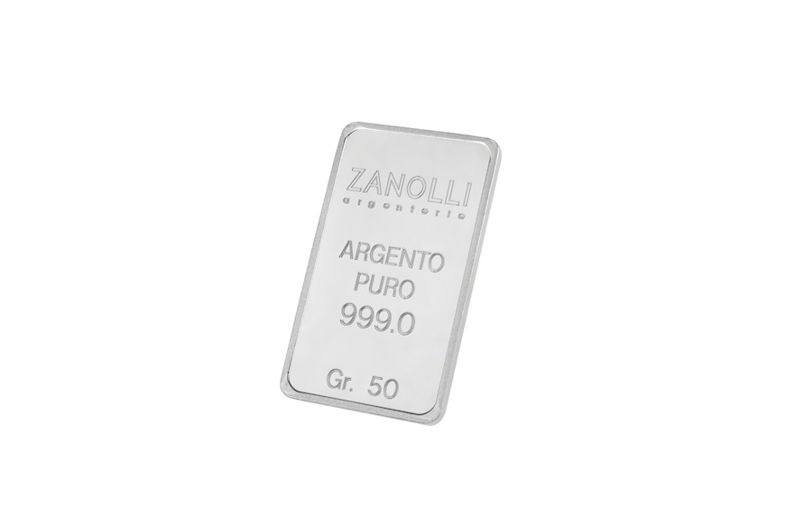 Lingotto argento 50 gr Selezione Zanolli