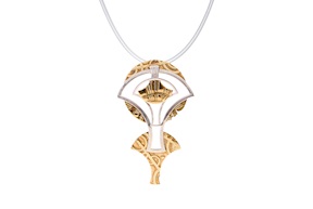Necklace Fiore di loto silver Selezione Zanolli