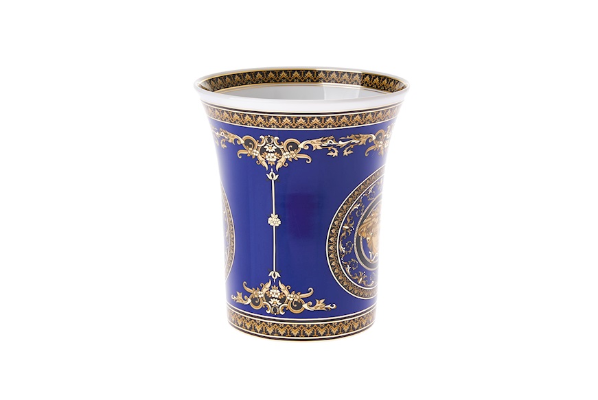 Vase Medusa Blue porcelain Versace
