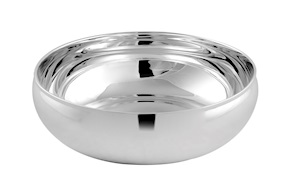 Ciotola tonda silver plated Selezione Zanolli