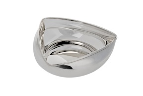 Ciotola triangolare Carla silver plated Selezione Zanolli