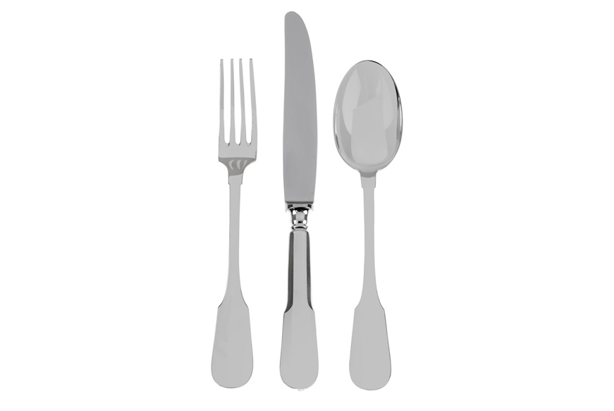 Cutlery set nickel silver 77 pieces in Cardinal style Selezione Zanolli