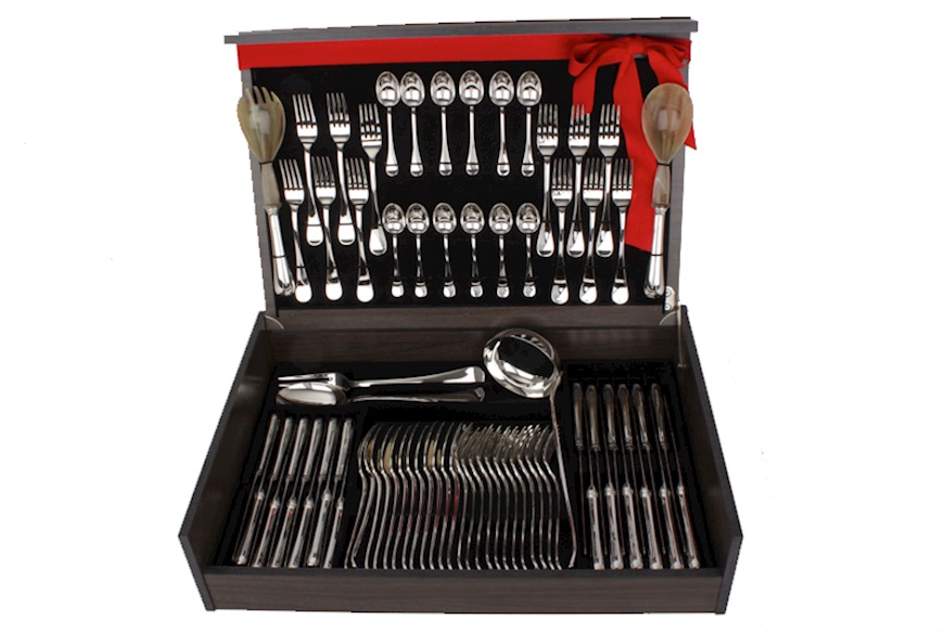 Cutlery set nickel silver 77 pieces in Spanish style Selezione Zanolli