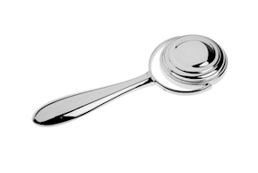 Baby rattle silver revolving Selezione Zanolli
