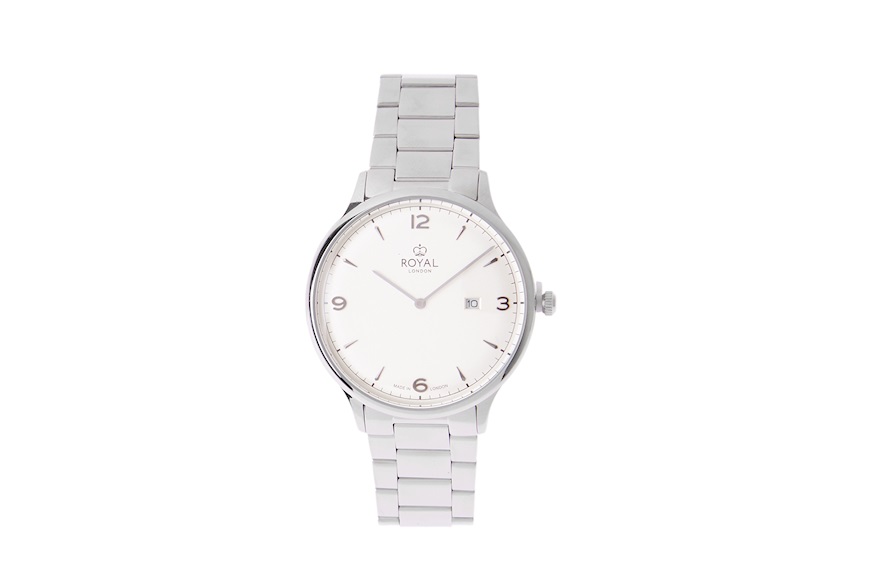 Watch steel with white dial Royal London