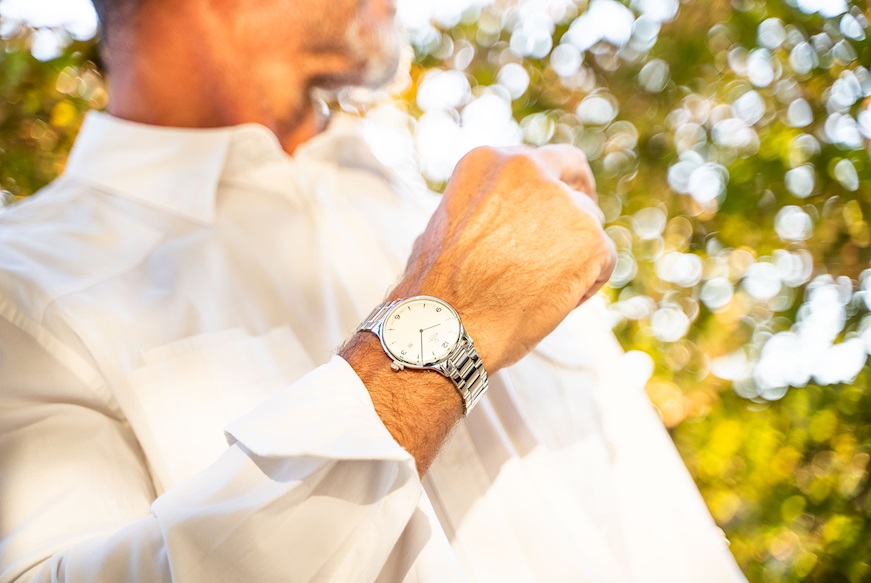 Orologio da polso unisex acciaio con quadrante bianco Royal London