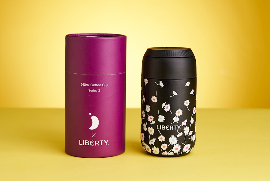 Tazza caffè termica acciaio liberty abisso e fiori Chilly's Bottles