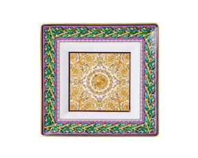 Coppa quadra Barocco Mosaic porcellana Versace