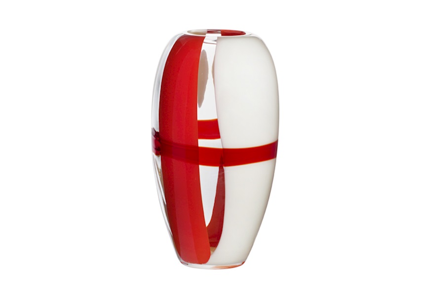 Vaso Ogiva vetro di Murano Nuvole Carlo Moretti