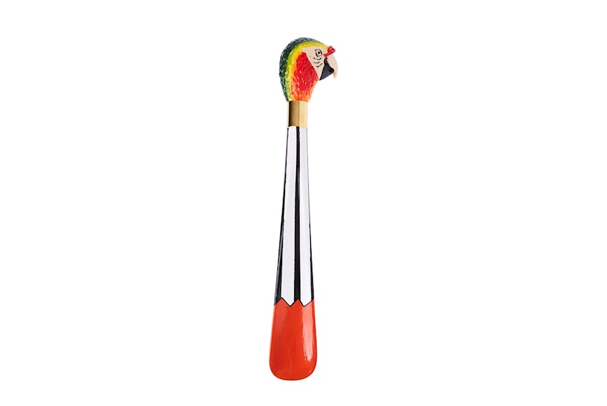 Shoehorn Parrot hand-painted Selezione Zanolli
