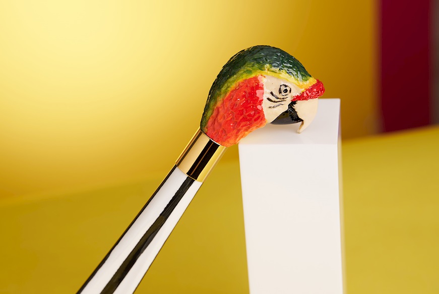 Shoehorn Parrot hand-painted Selezione Zanolli