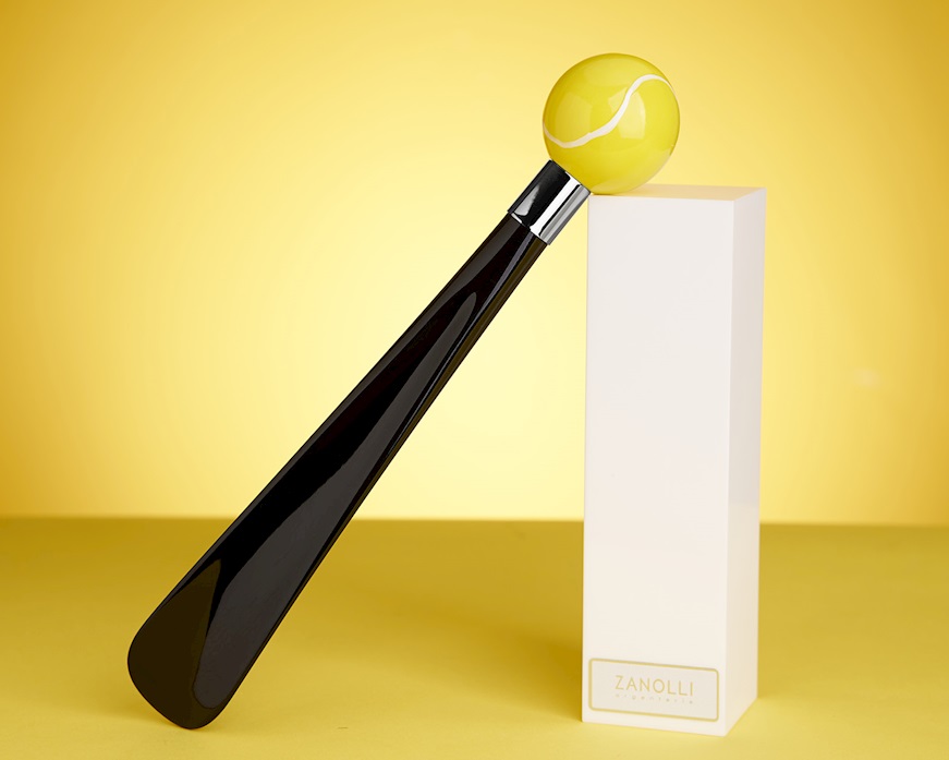 Shoehorn Tennis Ball hand-painted Selezione Zanolli