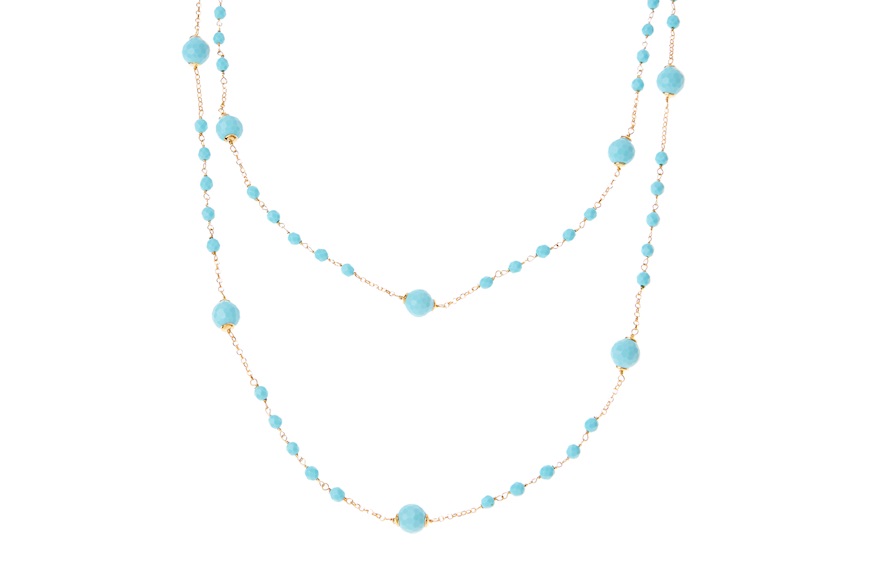 Necklace silver with turquoise Selezione Zanolli