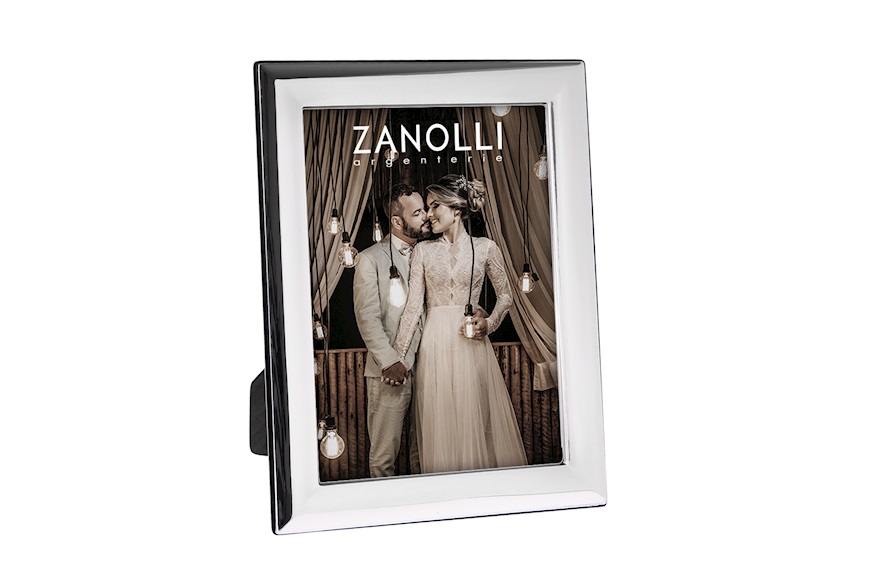 Picture frame silver with smooth band Selezione Zanolli