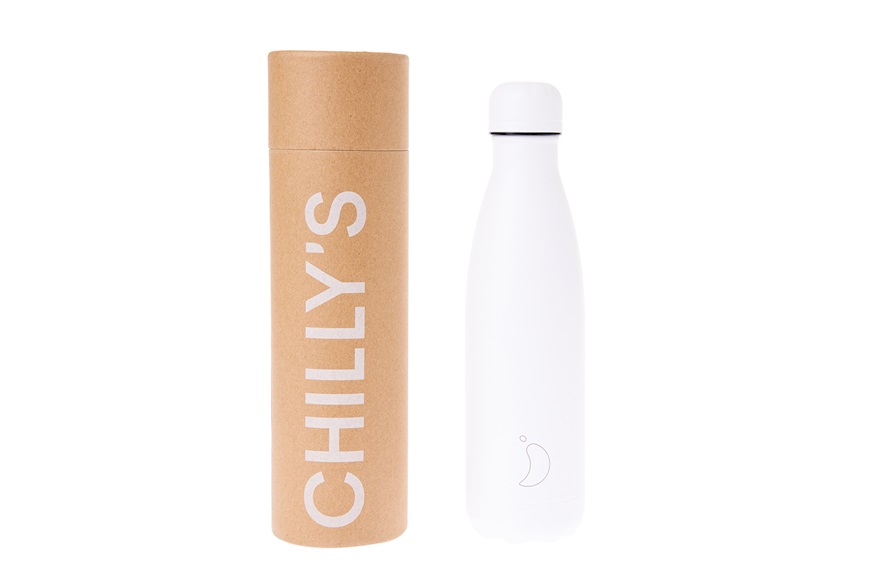 Thermal bottle steel Mono All White Chilly's Bottles