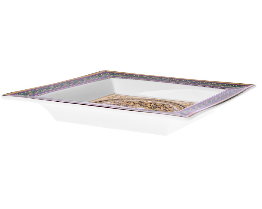 Coppa quadra Barocco Mosaic porcellana Versace