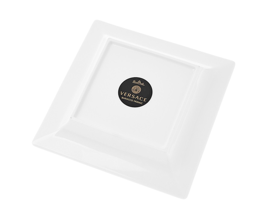 Coppa quadra Barocco Mosaic porcellana Versace