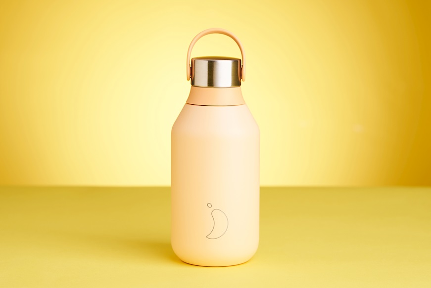 Thermal bottle steel peach orange Chilly's Bottles