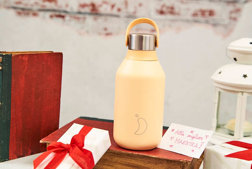 Thermal bottle steel peach orange Chilly's Bottles
