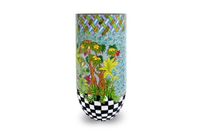 Sottovaso Cachepot XL Leaves dipinto a mano Tom's Drag